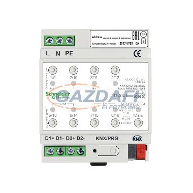 SCHNEIDER MTN6725-0004 KNX DALI átjáró Basic REG-K/2/16/64