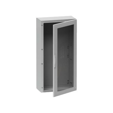 SCHNEIDER NSYPLA774TG PLA műanyag szekrény átlátszó ajtóval 750*750*420mm Thalassa Üvegszállal erősített poliészter Szürke (RAL 7035) IP65