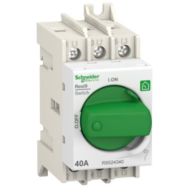 SCHNEIDER R9S24340 RESI9 Moduláris forgócsapos kapcsoló, 3P, 40A