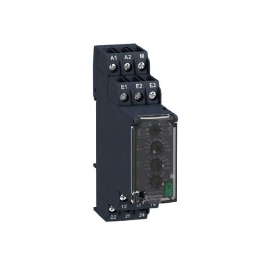SCHNEIDER RM22UA31MR Zelio Control feszültségfigyelő relé, kikapcsolás késleltetővel, 2CO, 8A, 24…240 VAC/DC, mérési tart.:0,05…5V