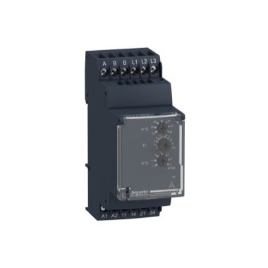 SCHNEIDER RM35ATW5MW Zelio Control hőmérséklet- és háromfázisú fázisfigyelő relé, 2NO, 5A, 24…240 VAC/DC