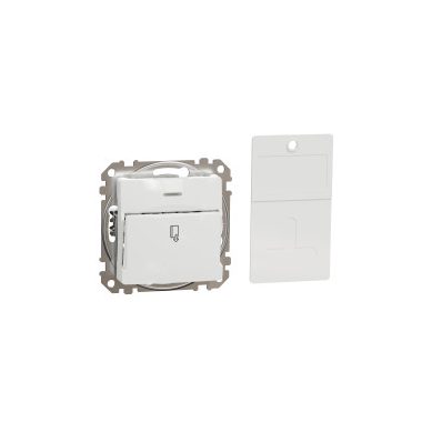 SCHNEIDER SDD111121 NEW SEDNA Card switch, spring-loaded connection, 10A, white