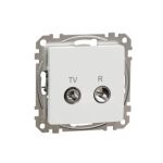   SCHNEIDER SDD111474R NEW SEDNA TV / R socket, through, 7 dB, white