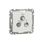   SCHNEIDER SDD111481 NEW SEDNA TV / R / SAT socket, terminal block, 4 dB, white