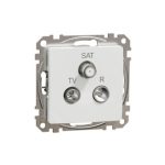   SCHNEIDER SDD111484 NEW SEDNA TV / R / SAT socket, through, 7 dB, white