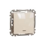   SCHNEIDER SDD112102N NEW SEDNA Two-pole switch, EF, 10AX, beige