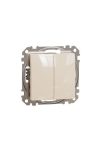 SCHNEIDER SDD112105 NEW SEDNA Chandelier switch, spring connection, 10AX, (105), beige