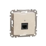 SCHNEIDER SDD112451 NEW SEDNA 1xRJ45 Cat5e UTP socket, beige