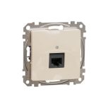 SCHNEIDER SDD112461 NEW SEDNA 1xRJ45 Cat6 UTP socket, beige