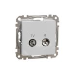   SCHNEIDER SDD113474R NEW SEDNA TV / R socket, through, 7 dB, aluminum