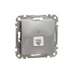 SCHNEIDER SDD113491 NEW SEDNA 1xRJ11 socket, aluminum