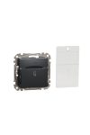 SCHNEIDER SDD114121 NEW SEDNA Card switch, spring-cage connection, 10A, anthracite