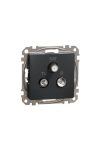 SCHNEIDER SDD114481 NEW SEDNA TV / R / SAT socket, terminating, 4 dB, anthracite