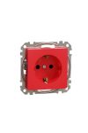 SCHNEIDER SDD115021 NEW SEDNA 2P + F socket with safety shutter, screw connection, unlocked, 16A, red