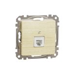 SCHNEIDER SDD180491 NEW SEDNA 1xRJ11 socket, birch