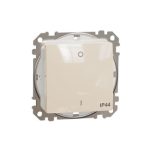   SCHNEIDER SDD212102 NEW SEDNA Bipolar switch, spring-loaded connection, 10AX, IP44, beige