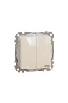 SCHNEIDER SDD212105 NEW SEDNA Chandelier switch, spring connection, 10AX, IP44, beige