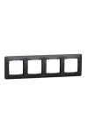 SCHNEIDER SDD314804 SEDNA DESIGN Four frames, universal, anthracite