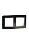 SCHNEIDER SDD361802 SEDNA ELEMENTS Double frame, universal, crystal black