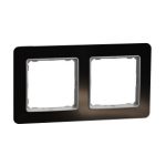   SCHNEIDER SDD361802 SEDNA ELEMENTS Double frame, universal, crystal black