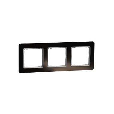 SCHNEIDER SDD361803 SEDNA ELEMENTS Triple frame, universal, crystal black