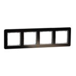   SCHNEIDER SDD361804 SEDNA ELEMENTS Four frames, universal, crystal black