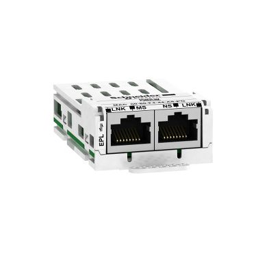 SCHNEIDER VW3A3619 Altivar frekvenciaváltó kiegészítő, Kommunikációs modul, Ethernet POWERLINK, 2xRJ45, ATV320-340-600-900 hajtásokhoz