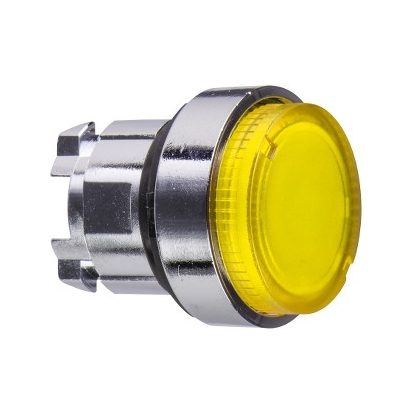   SCHNEIDER ZB4BW183 Harmony fém világító nyomógomb fej, Ø22, visszatérő, LED-es, kiemelkedő, sárga