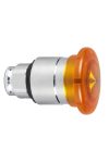 SCHNEIDER ZB4BW653 Harmony fém világító nyomógomb fej, Ø22, húzásra kioldó, ?40 gombafejű, beépített LED-hez, narancssárga