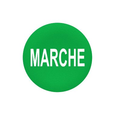 SCHNEIDER ZBAF342 Harmony Ø30 panelbe süllyesztett nyomógomb tető, zöld, "MARCHE