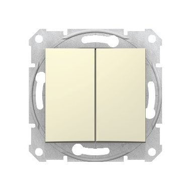 SCHNEIDER SDN0300147 SEDNA Chandelier Switch, spring mounting, 10AX, beige (105)