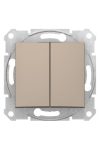 SCHNEIDER SDN0300168 SEDNA Chandelier Switch, spring mounting, 10AX, titanium (105)