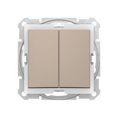 SCHNEIDER SDN0300468 SEDNA Chandelier switch, spring connection, 10AX, IP44, titanium