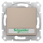   SCHNEIDER SDN1600368 SEDNA Single-pole presser with blue indicator light, label holder, spring-cage connection, 10A, titanium