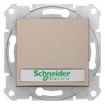   SCHNEIDER SDN1700468 SEDNA Single-pole presser with blue indicator light, label holder, spring-cage connection, 10A, titanium