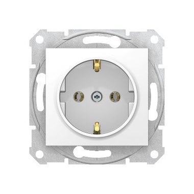 SCHNEIDER SDN3001821 SEDNA 2P + F socket, spring connection, white