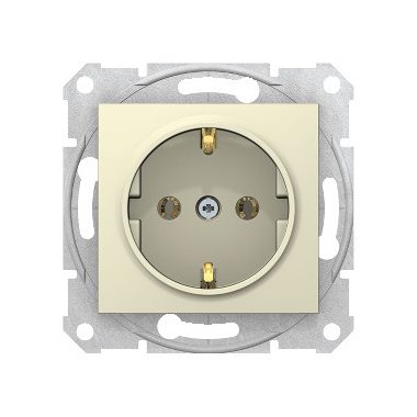 SCHNEIDER SDN3001847 SEDNA 2P + F socket, spring connection, beige