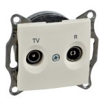   SCHNEIDER SDN3301347 SEDNA TV / R socket, through, 8 dB, beige