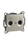 SCHNEIDER SDN3301368 SEDNA TV / R socket, through, 8 dB, titanium