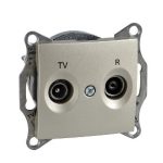   SCHNEIDER SDN3301368 SEDNA TV / R socket, through, 8 dB, titanium