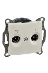 SCHNEIDER SDN3301647 SEDNA TV / R socket, terminal block, 1 dB, beige