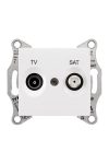 SCHNEIDER SDN3401221 SEDNA TV / SAT socket, through, 8 dB, white