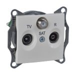   SCHNEIDER SDN3501247 SEDNA TV / R / SAT socket, through, 8 dB, beige