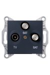 SCHNEIDER SDN3502170 SEDNA TV / SAT / SAT socket, terminal block, 1 dB, graphite