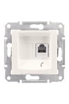 SCHNEIDER SDN4101123 SEDNA 1xRJ11 socket, cream