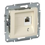 SCHNEIDER SDN4101147 SEDNA 1xRJ11 socket, beige