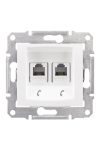 SCHNEIDER SDN4201121 SEDNA 2xRJ11 socket, white