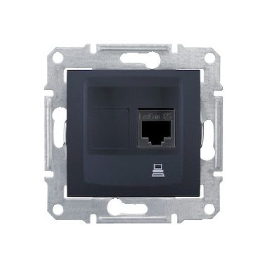 SCHNEIDER SDN4300170 SEDNA 1xRJ45 Cat5e UTP aljzat, grafit