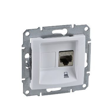 SCHNEIDER SDN4500121 SEDNA 1xRJ45 Cat5e STP aljzat, fehér