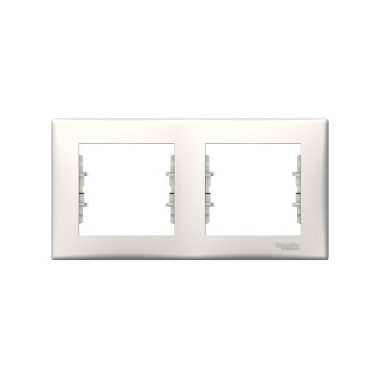 SCHNEIDER SDN5800323 SEDNA Double frame, horizontal, cream